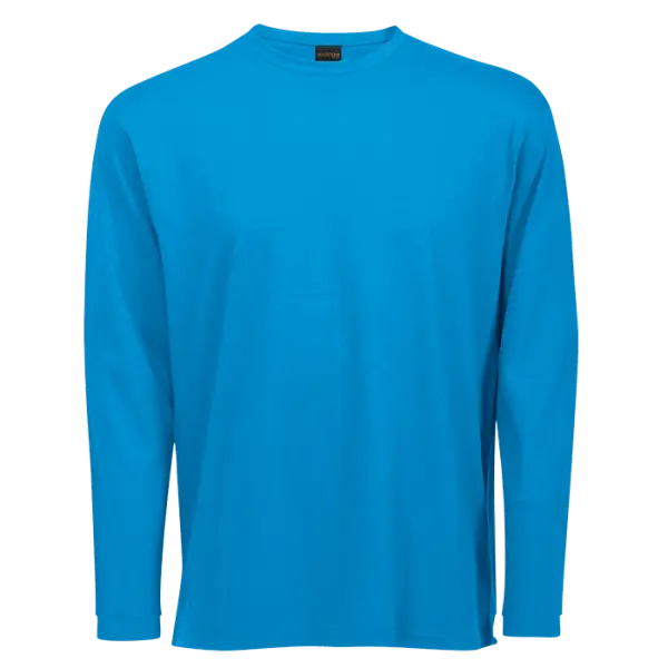 Cotton Polly 170gm Unisex Long Sleeve T-Shirt Sapphire