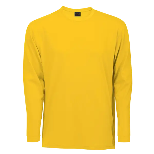 Cotton Polly 170gm Unisex Long Sleeve T-Shirt Yellow