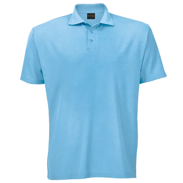 Cotton Polly 175gm Pique Knit Mens Golf Shirts Blue