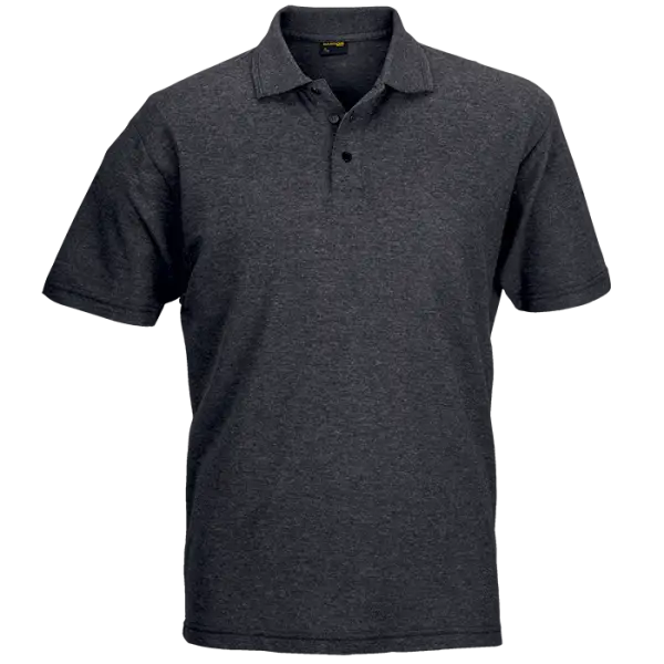 Cotton Polly 175gm Pique Knit Mens Golf Shirts Charcoal