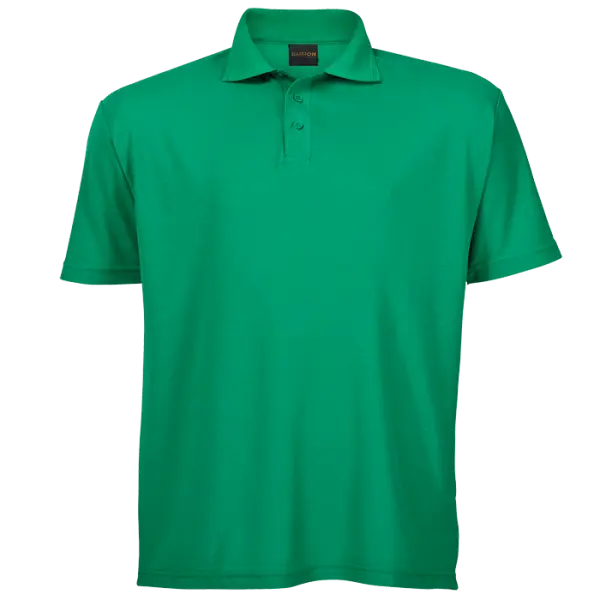 Cotton Polly 175gm Pique Knit Mens Golf Shirts Emerald