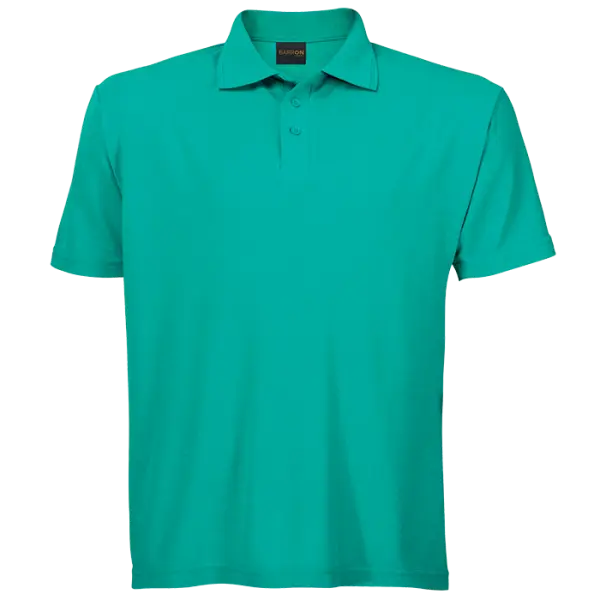 Cotton Polly 175gm Pique Knit Mens Golf Shirts Jade