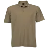 Cotton Polly 175gm Pique Knit Mens Golf Shirts Khaki