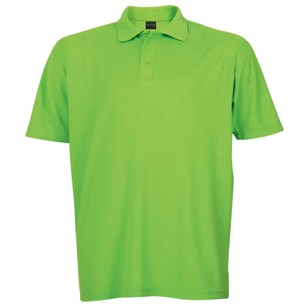 Cotton Polly 175gm Pique Knit Mens Golf Shirts Lime