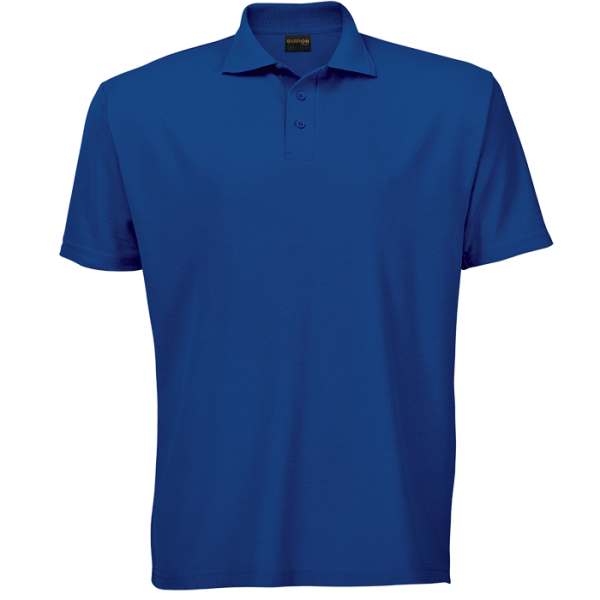 Cotton Polly 175gm Pique Knit Mens Golf Shirts Royal