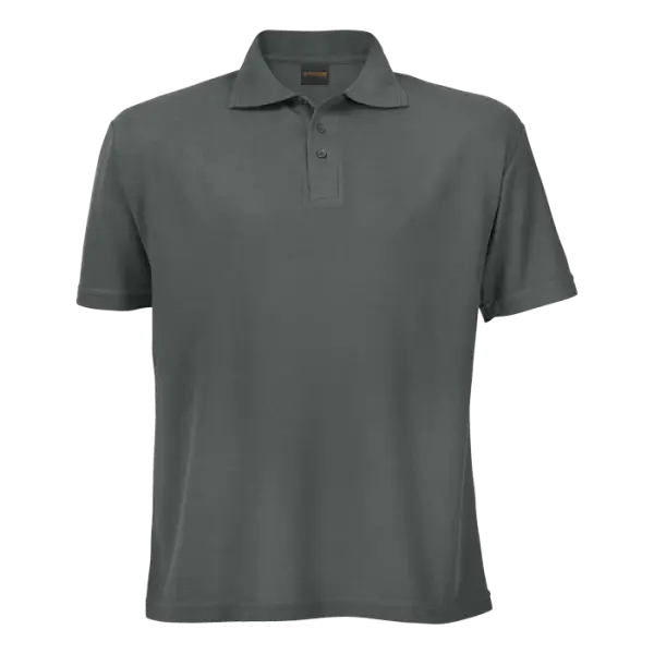 Cotton Polly 175gm Pique Knit Mens Golf Shirts Steel Grey