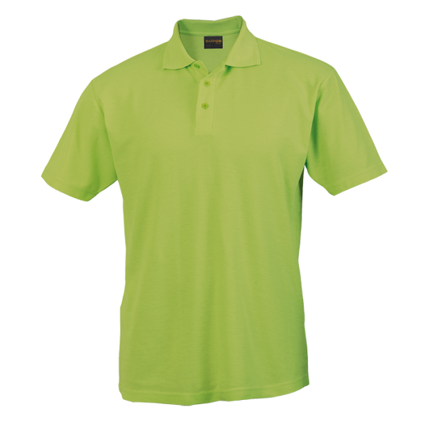 Cotton Polly Pique Knit Golf Shirt 175gm Apple