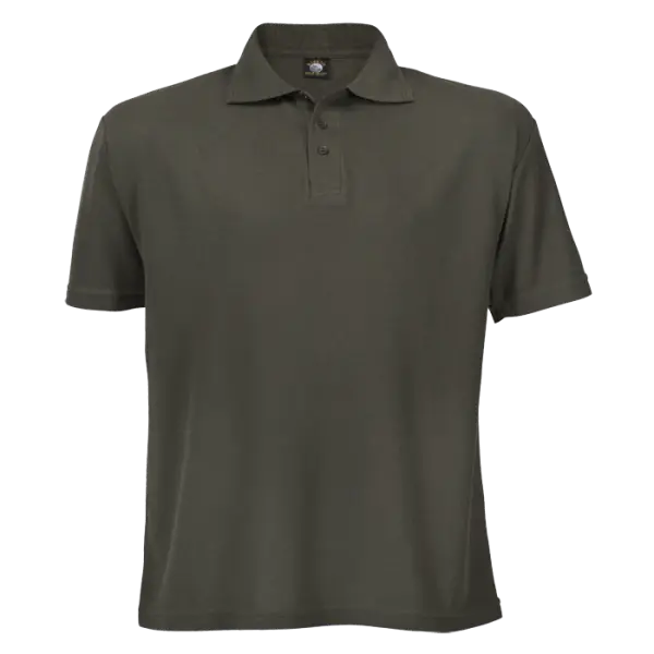 Cotton Polly 175gm Pique Knit Mens Golf Shirts Military Green