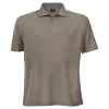 Cotton Polly 175gm Pique Knit Mens Golf Shirts Taupe