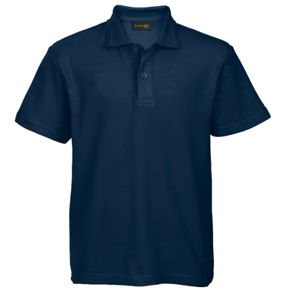 Cotton Polly Golf Shirt - Kiddies - Pique Knit Navy