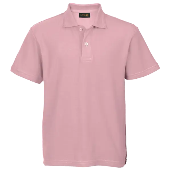 Cotton Polly Golf Shirt - Kiddies - Pique Knit Pink