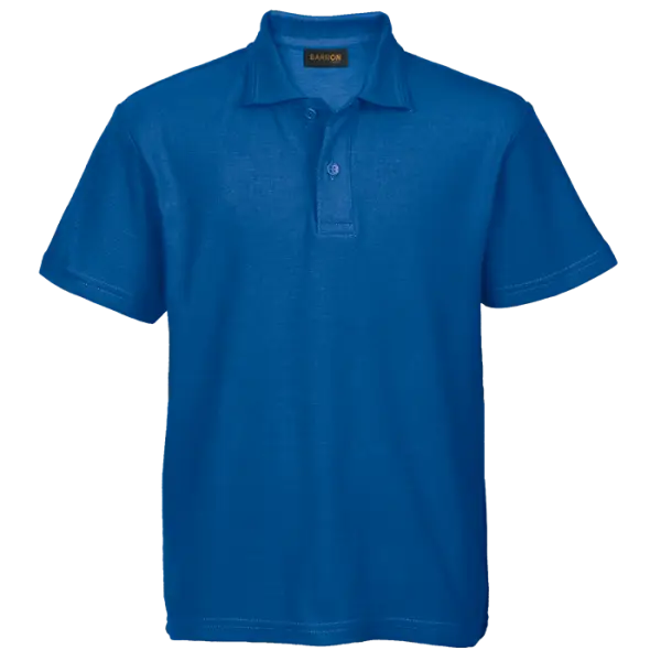 Cotton Polly Golf Shirt - Kiddies - Pique Knit Royal