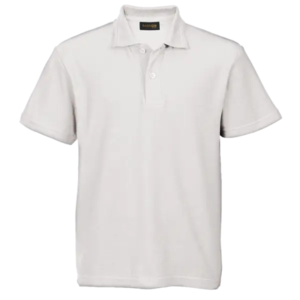 Cotton Polly Golf Shirt - Kiddies - Pique Knit White