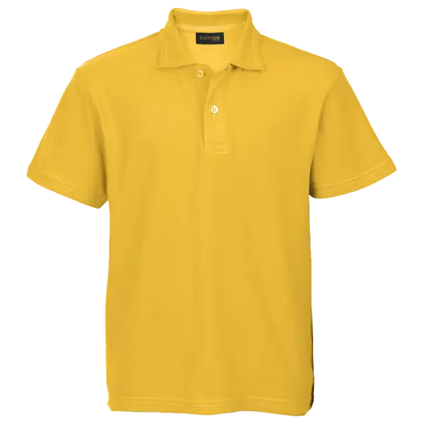 Cotton Polly Golf Shirt - Kiddies - Pique Knit Yellow