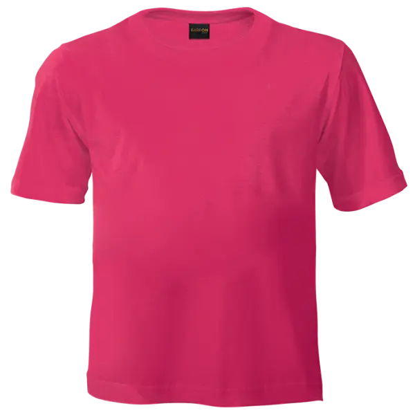 Cotton Polly 145gm 100% Cotton Kiddies T-Shirt Bright Pink