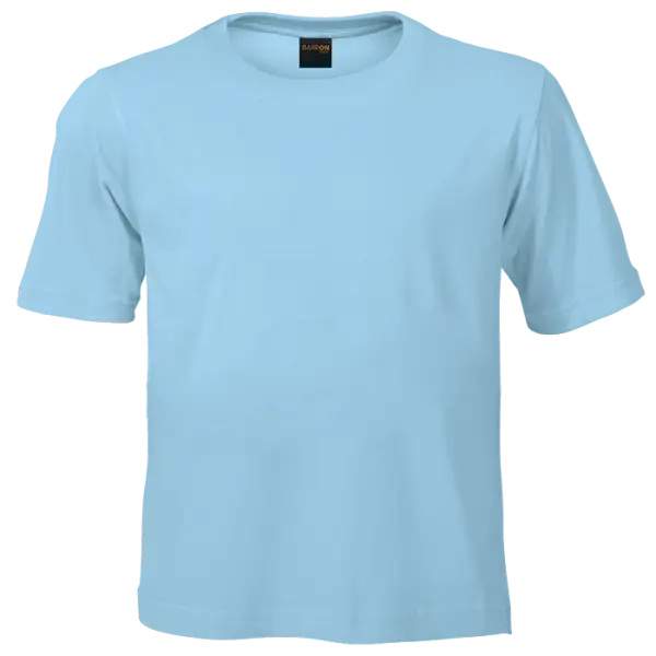 Cotton Polly 145gm 100% Cotton Kiddies T-Shirt Sky Blue