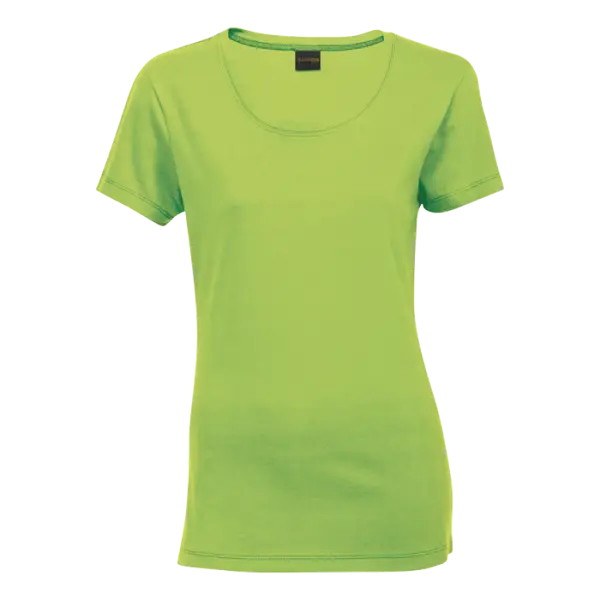 Cotton Polly Ladies 170gm Crew Neck T-Shirt Lime