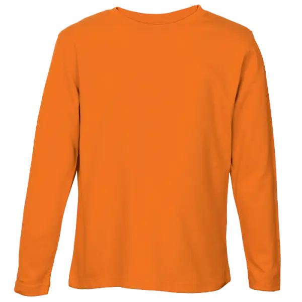 Cotton Polly 145gm Kiddies Long Sleeve T-Shirt Orange