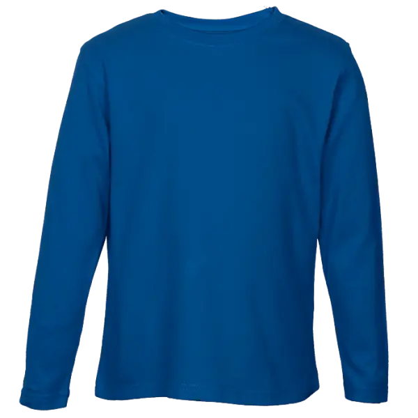 Cotton Polly 145gm Kiddies Long Sleeve T-Shirt Royal