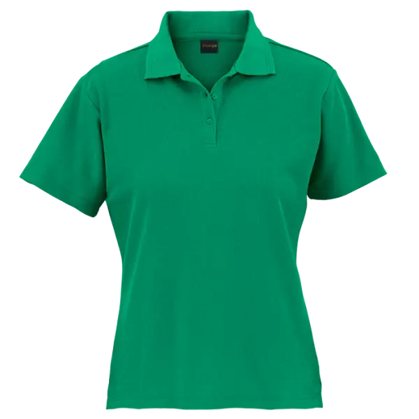 Cotton Polly Ladies Pique Knit Golf Shirt - 175g Emerald