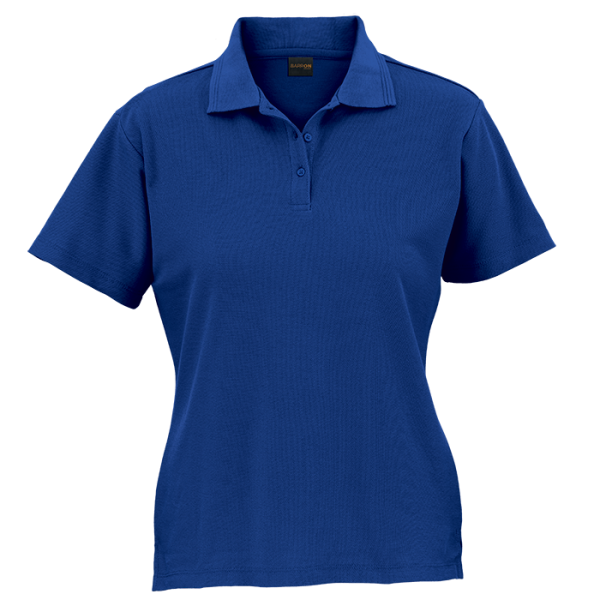 Cotton Polly Ladies Pique Knit Golf Shirt - 175g Royal