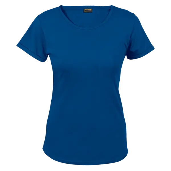 Cotton Polly 145gm Crew Neck Ladies T-Shirt Royal