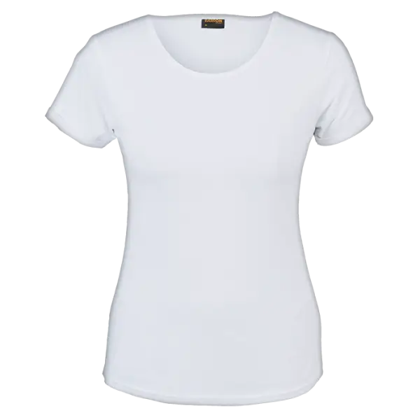 Cotton Polly 145gm Crew Neck Ladies T-Shirt White