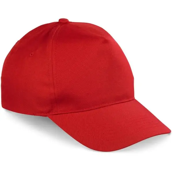 Cotton Polly Classic 5 Panel Cap Red