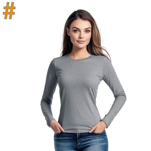 Cotton Polly Ladies 145gm Long Sleeve T-Shirt