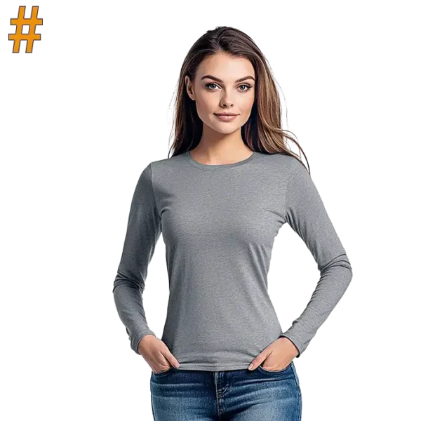 Cotton Polly Ladies 145gm Long Sleeve T-Shirt