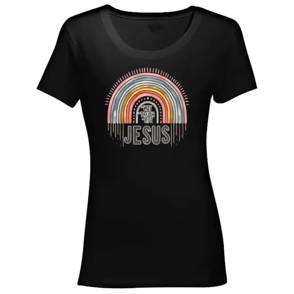 100% Cotton Ladies T-Shirt with Printed Design